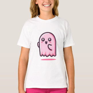 Adorable Pink Coquette Ghost T-Shirt 