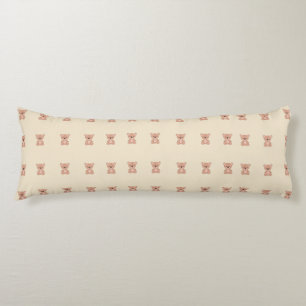 Adorable pink pastel doll baby body cushion