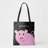 Adorable Pink Pig Personalised Sweet Little Piggy