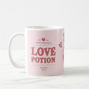 Adorable Pink Valentine Cupid Love Spell Coffee Mug