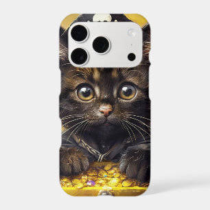 Adorable Pirate Kitten with Golden Treasure