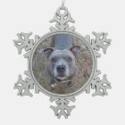 Adorable Pitbull Christmas Ornament