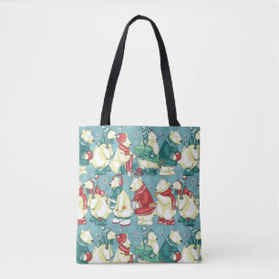 Adorable Polar Bears Tote Bag