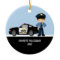 Adorable Policeman with Police Car Ornament