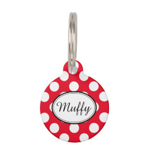 Adorable Polka Dot Custom Pick Any Colour Pet Tag