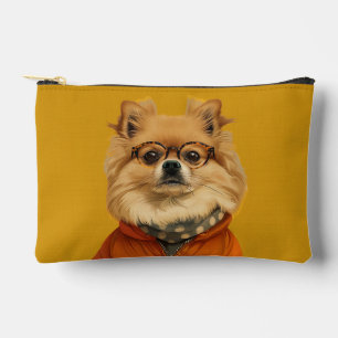 Adorable Pomeranian makeup bag