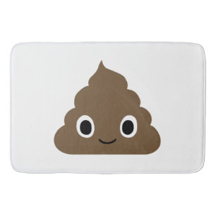 Adorable Poop - Kawaii Crap - Happy Doo Doo Bath Mat