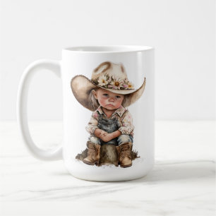 ADORABLE POUTY LITTLE COWGIRL COFFEE MUG
