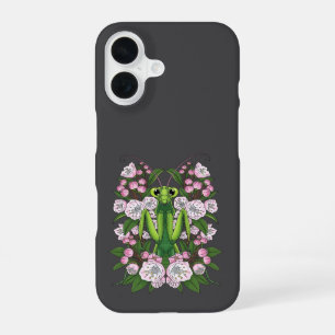 Adorable Praying Mantis And Mountain Laurel  iPhone 16 Case