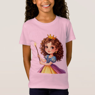 Adorable Princess Holding Magic Wand T-Shirt