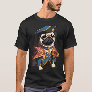 Adorable Pug Cleric Healer Illustration - Fantasy  T-Shirt