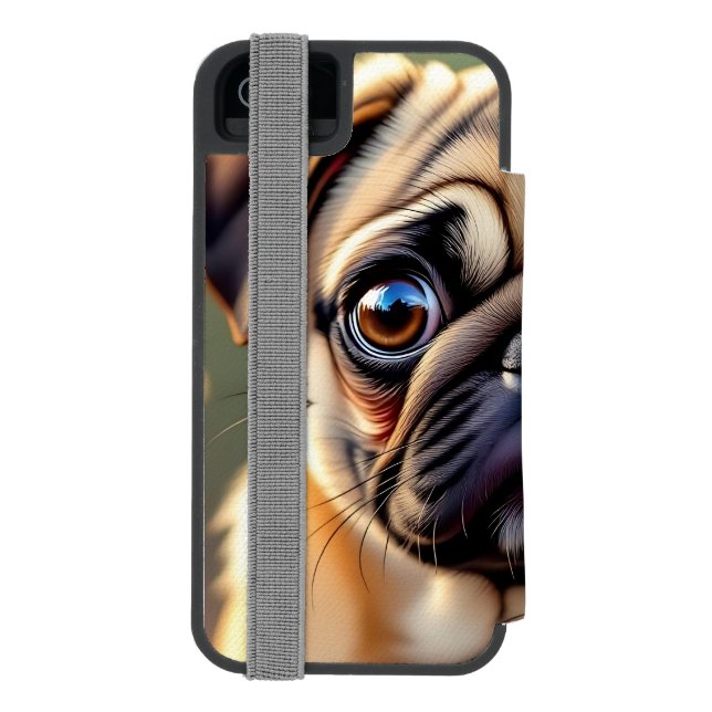 Adorable Pug Close up | Cute Dog  Incipio iPhone Wallet Case (Folio Back)
