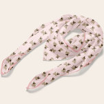 Adorable Pug Puppies on Pink Background Pattern Scarf<br><div class="desc">This personalised design makes the perfect gift for the pug lover in your life,  add their name or their pet's name for a one-of-a-kind gift.</div>