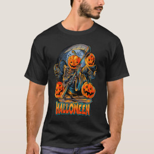Adorable Pumpkin Skeleton Halloween Gift T-Shirt