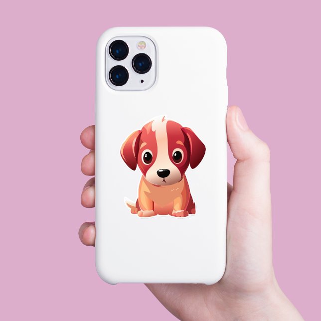 Adorable Puppy Decorative Sticker  (Creator Uploaded)