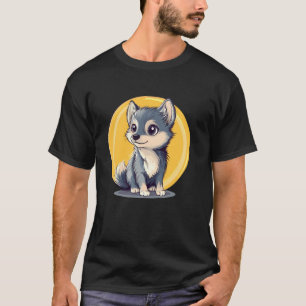 Adorable Puppy Illustration Dog Lovers T-Shirt