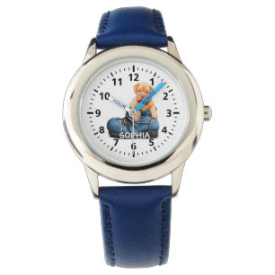 Adorable Puppy in Shoe Personalised Child's Watch