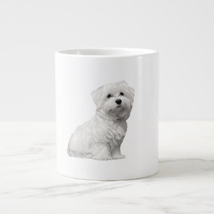 Adorable Puppy Maltese Lili Large Coffee Mug
