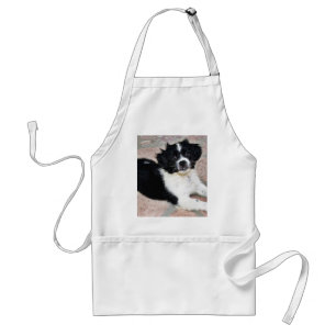 Adorable Puppy On The Ground Standard Apron