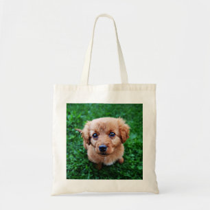 Adorable Puppy Photo Tote Bag