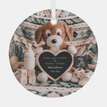 Adorable puppy plushy pregnancy announcement