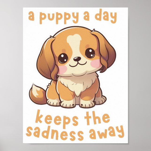 Adorable Puppy Poster (Front)