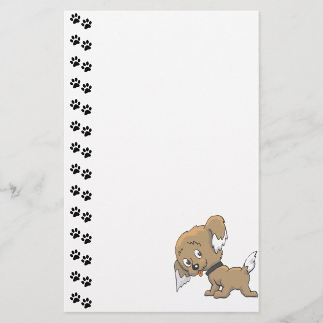Adorable Puppy Stationery (Front)