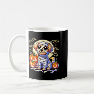 Adorable Puppy Wrapped Mummy Halloween Cute Dog Coffee Mug
