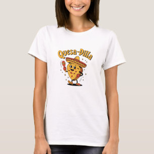 Adorable Quesadilla Graphics for Mexican Food Fans T-Shirt