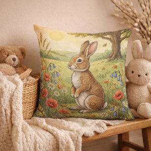 Adorable Rabbit Forest Animals  Cushion