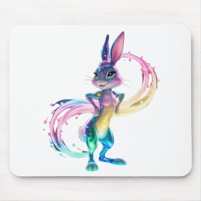 Adorable Rabbit Mouse Mat (Front)
