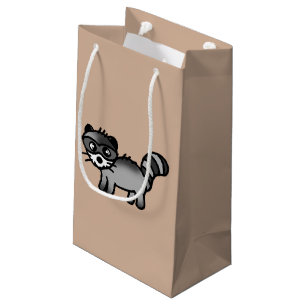 adorable racoon animal cartoon small gift bag