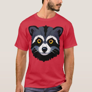 Adorable Racoon Comic Cameo T-Shirt