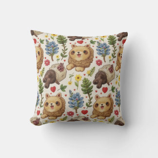 adorable racoon pillow cushion