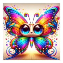 Adorable Rainbow Butterfly brings happynes