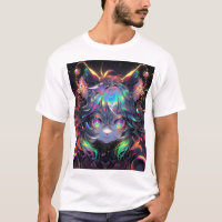 Adorable Rainbow Catgirl Furry Anime