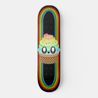 Adorable Rave Ice Cream Cone Skateboard