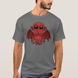 Adorable Red Cthulhu Sea Monster T-Shirt