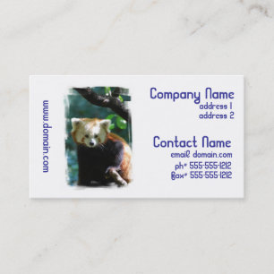 Adorable Red Panda Business Cards