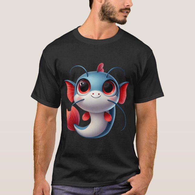 Adorable Redtail Catfish T-Shirt (Front)
