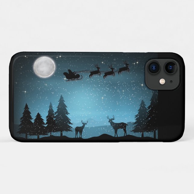 Adorable Reindeer At Night Case-Mate iPhone Case (Back (Horizontal))
