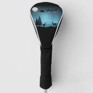 Adorable Reindeer At Night Golf Head Cover