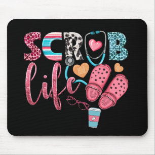 Adorable Retro Scrub Life   Mouse Mat