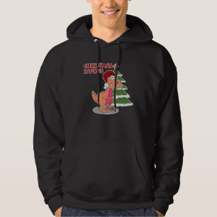 Adorable Rex Christmas Dinosaur  Christmas Saurus Hoodie