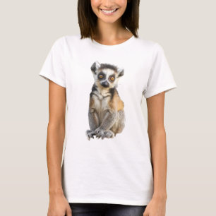 Adorable Ring-Tailed Lemur Illustration T-Shirt
