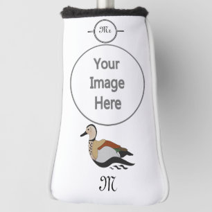 Adorable Ringed Teal Duck Swimming Golf Head Cover
