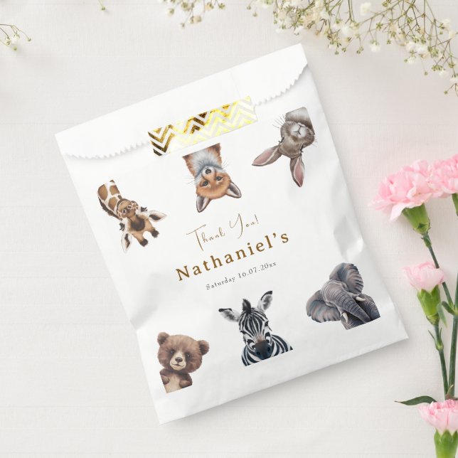 Adorable Safari Forest Animals Birthday  Favour Bags (Sealed)