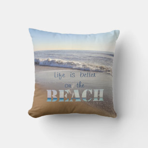 Adorable Sand, Ocean ,Sky, Beach Cushion
