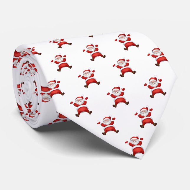 Adorable Santa Claus, Christmas Tie (Rolled)