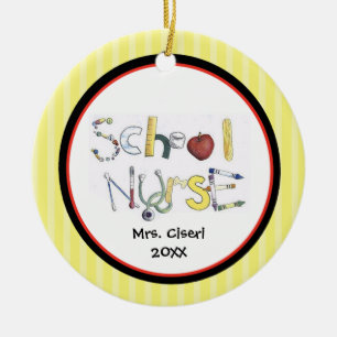 Adorable School Nurse Ornament